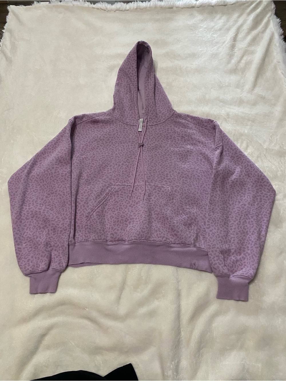 Fabletics Lilac Leopard-Print Hoodie